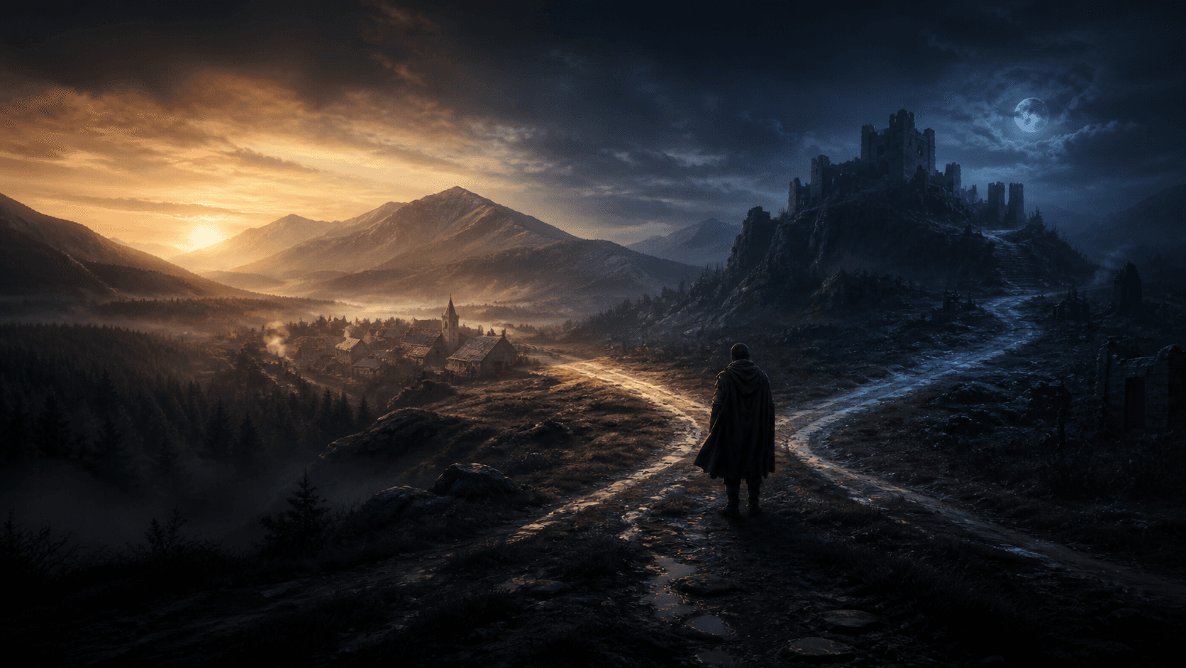 The Blood of Dawnwalker original game concept art